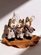 Backpack Pony Wool Felt Ornament