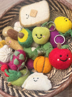 Fruit & Vegetable Series Wool Felt Keychain