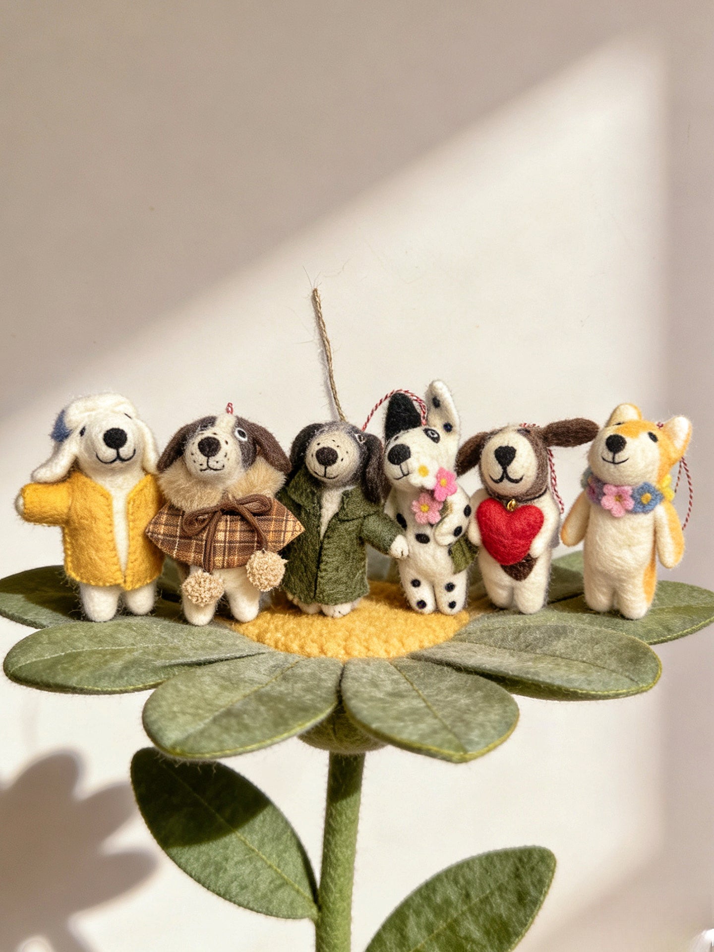 Puppy Series Wool Felt Ornament