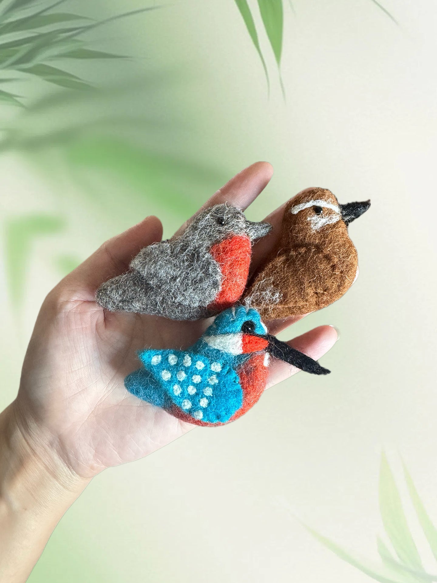 Fat Bird Wool Felt Brooch
