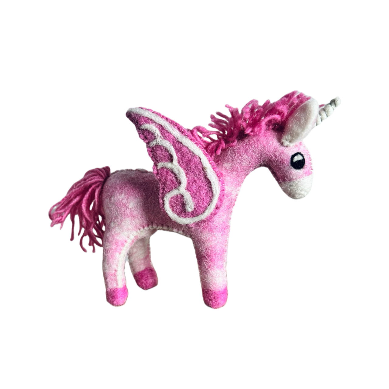 Rainbow Unicorn Wool Felt Ornament