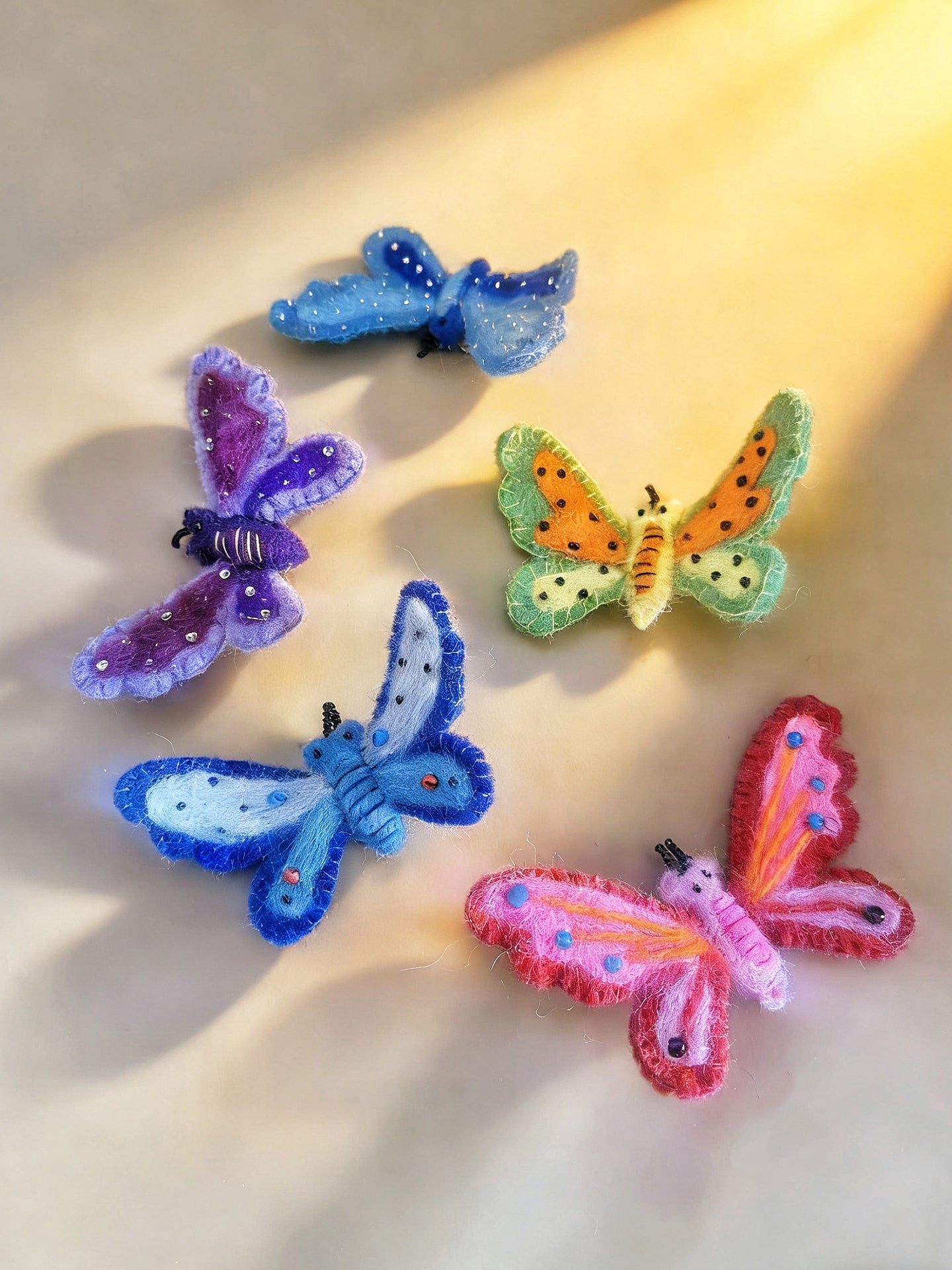Butterfly Wool Felt Brooch
