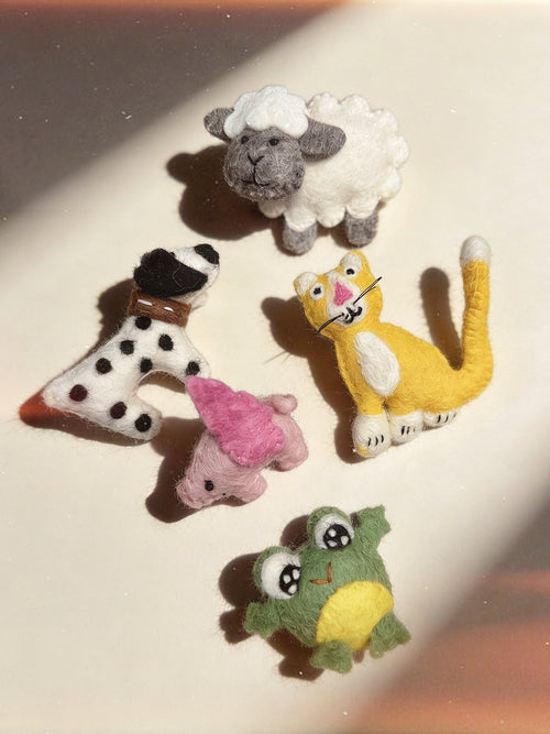 Animal Wool Felt Brooch