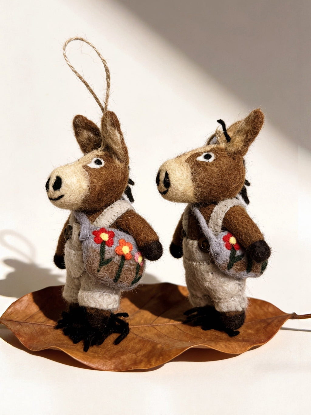 Backpack Pony Wool Felt Ornament