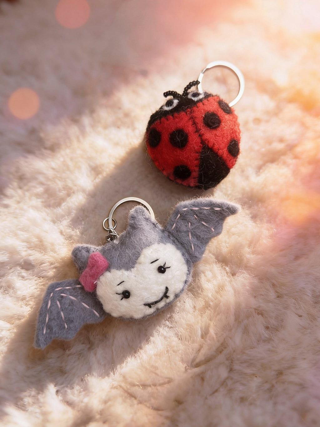 Animal Series Wool Felt Keychain