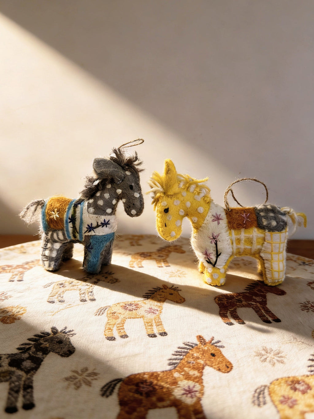 Floral Pony Wool Felt Ornament