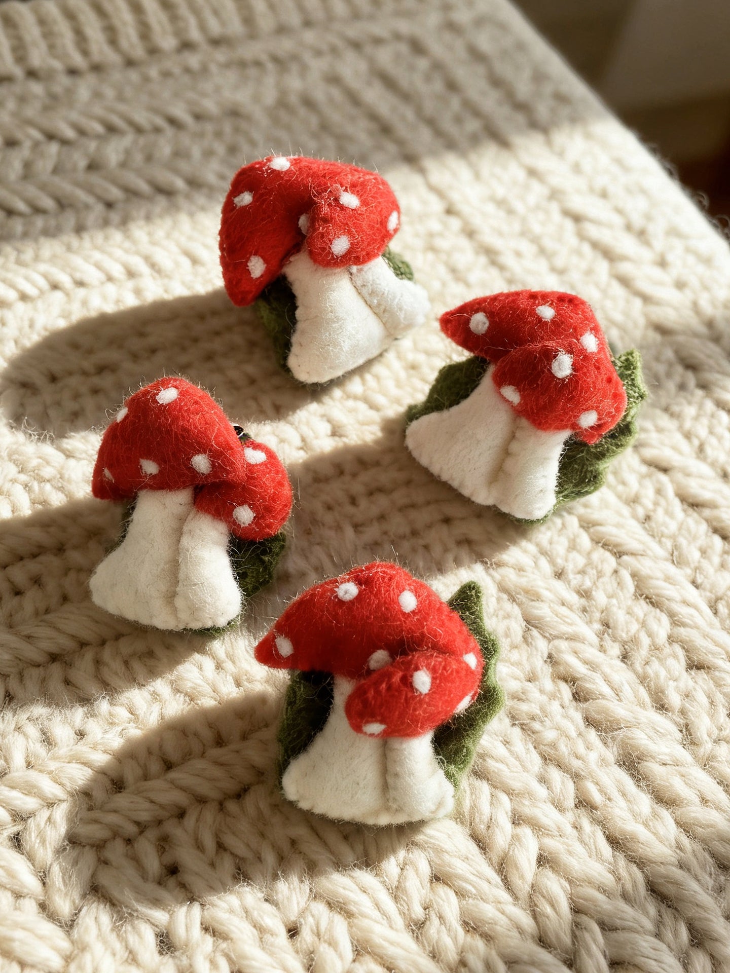 Nature Series Mushroom & Cactus Brooch