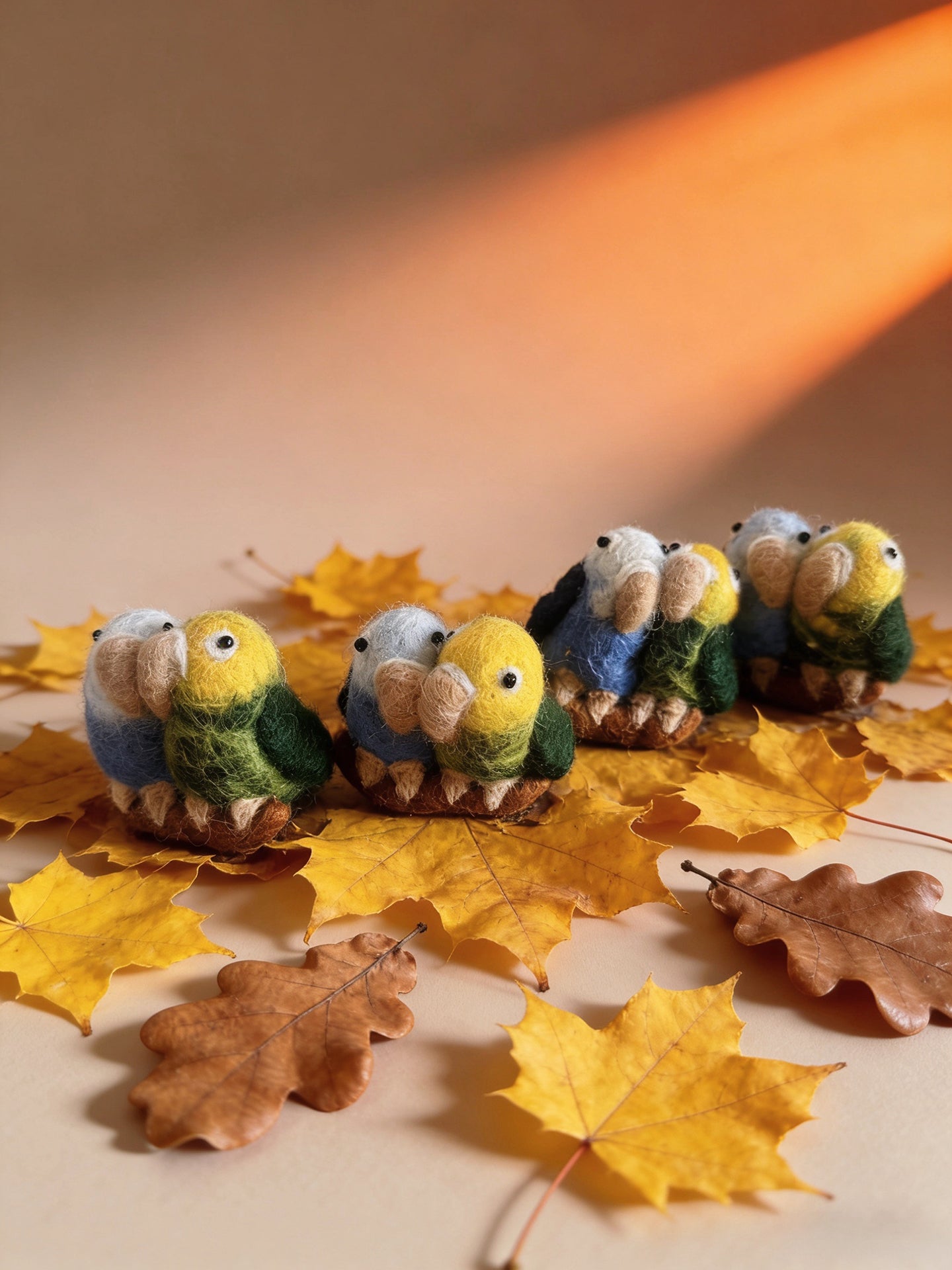 Parrot Wool Felt Brooch