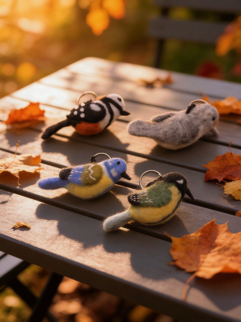 Bird Series Wool Felt Keychain