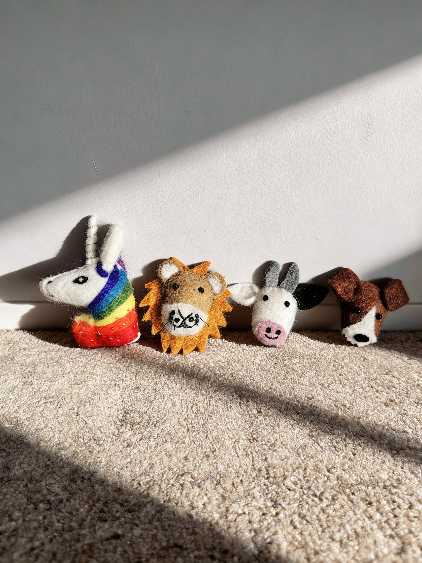 Animal Head Wool Felt Brooch