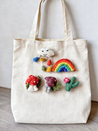 Nature Series Mushroom & Cactus Brooch