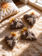 Sun Mountain Wool Felt Keychain