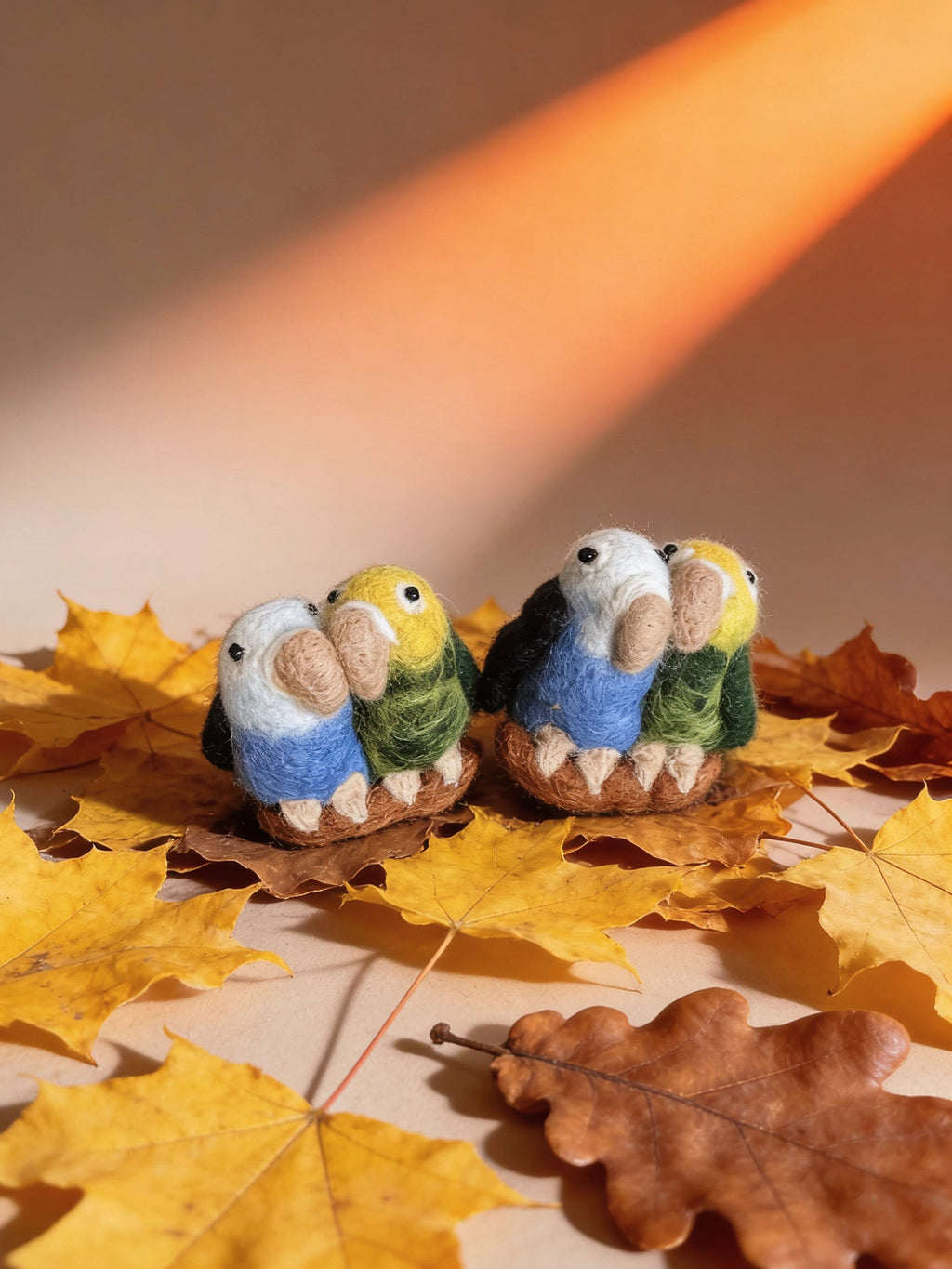 Parrot Wool Felt Brooch