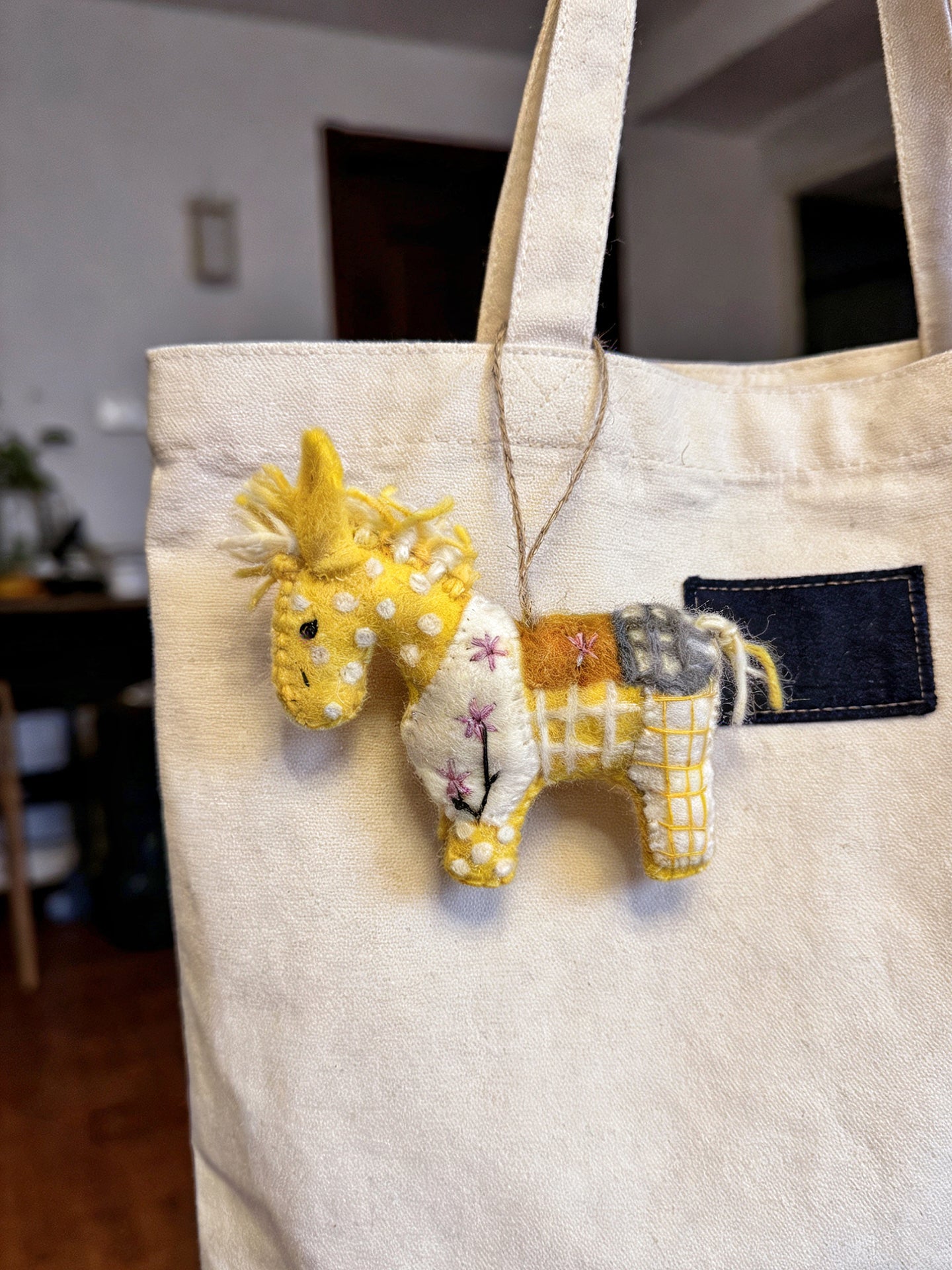 Floral Pony Wool Felt Ornament