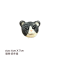 Handmade Wool Felt Cat Brooch, Cute Cartoon Cat – Cow Cat