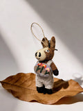 Backpack Pony Wool Felt Ornament