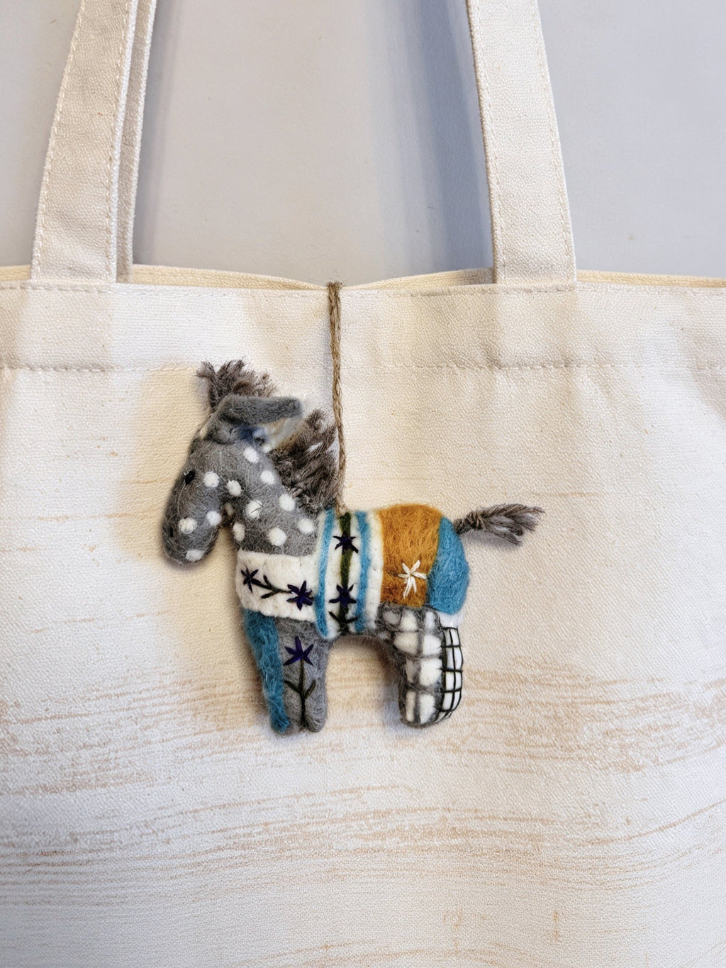 Floral Pony Wool Felt Ornament