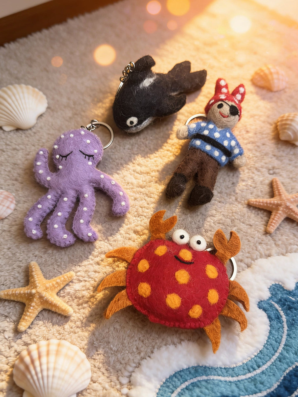 Pirate Series Wool Felt Keychain