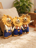 Sun Lion Wool Felt Keychain
