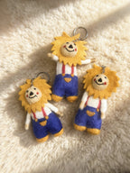 Sun Lion Wool Felt Keychain