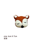 Handmade Wool Felt Fox Head Brooch – Cute Cartoon Animal