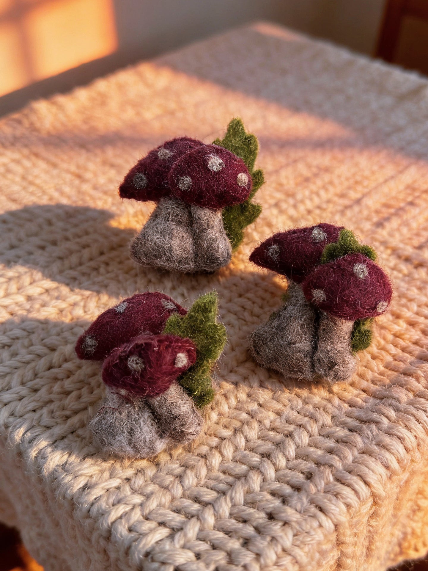 Nature Series Mushroom & Cactus Brooch