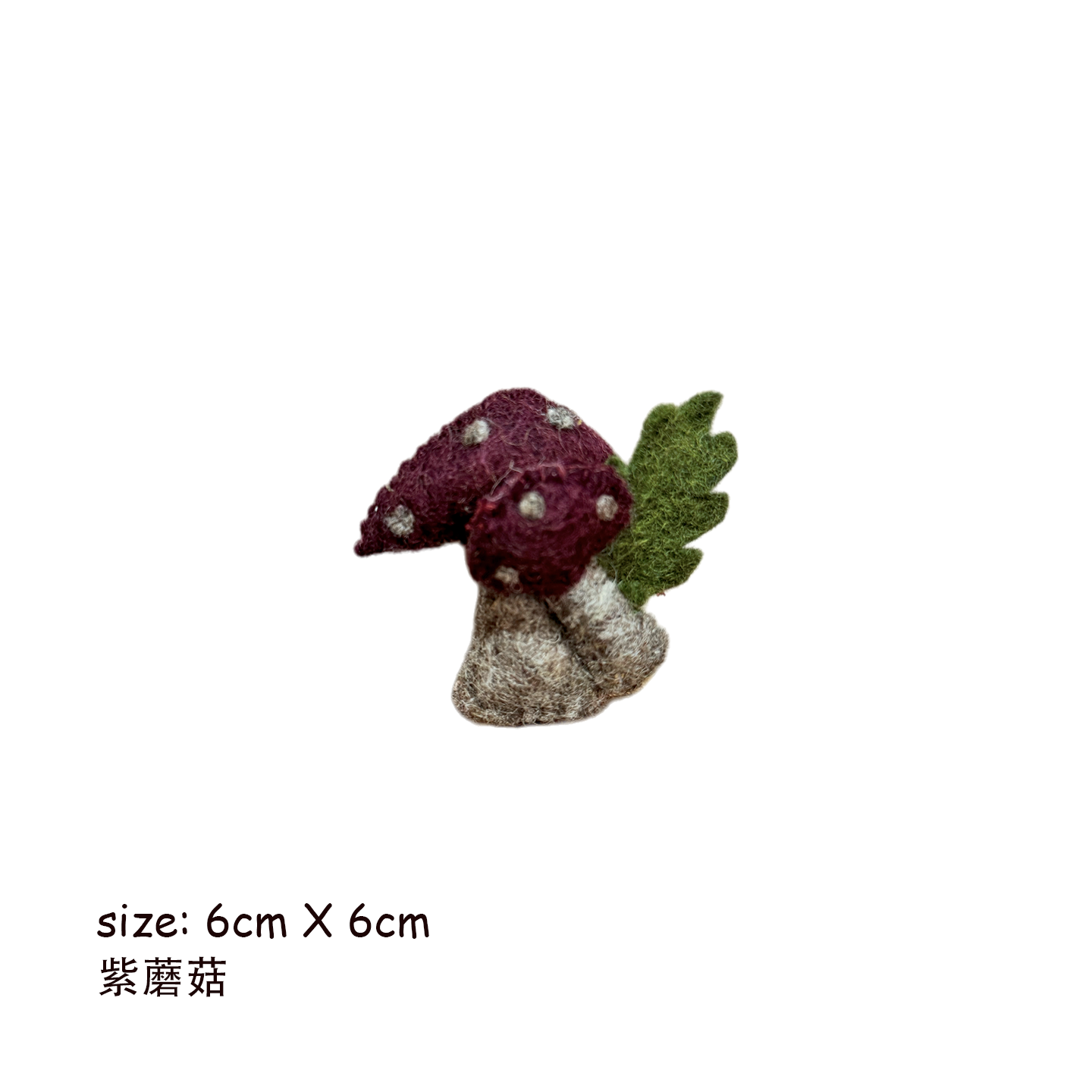 Nature Series Mushroom & Cactus Brooch