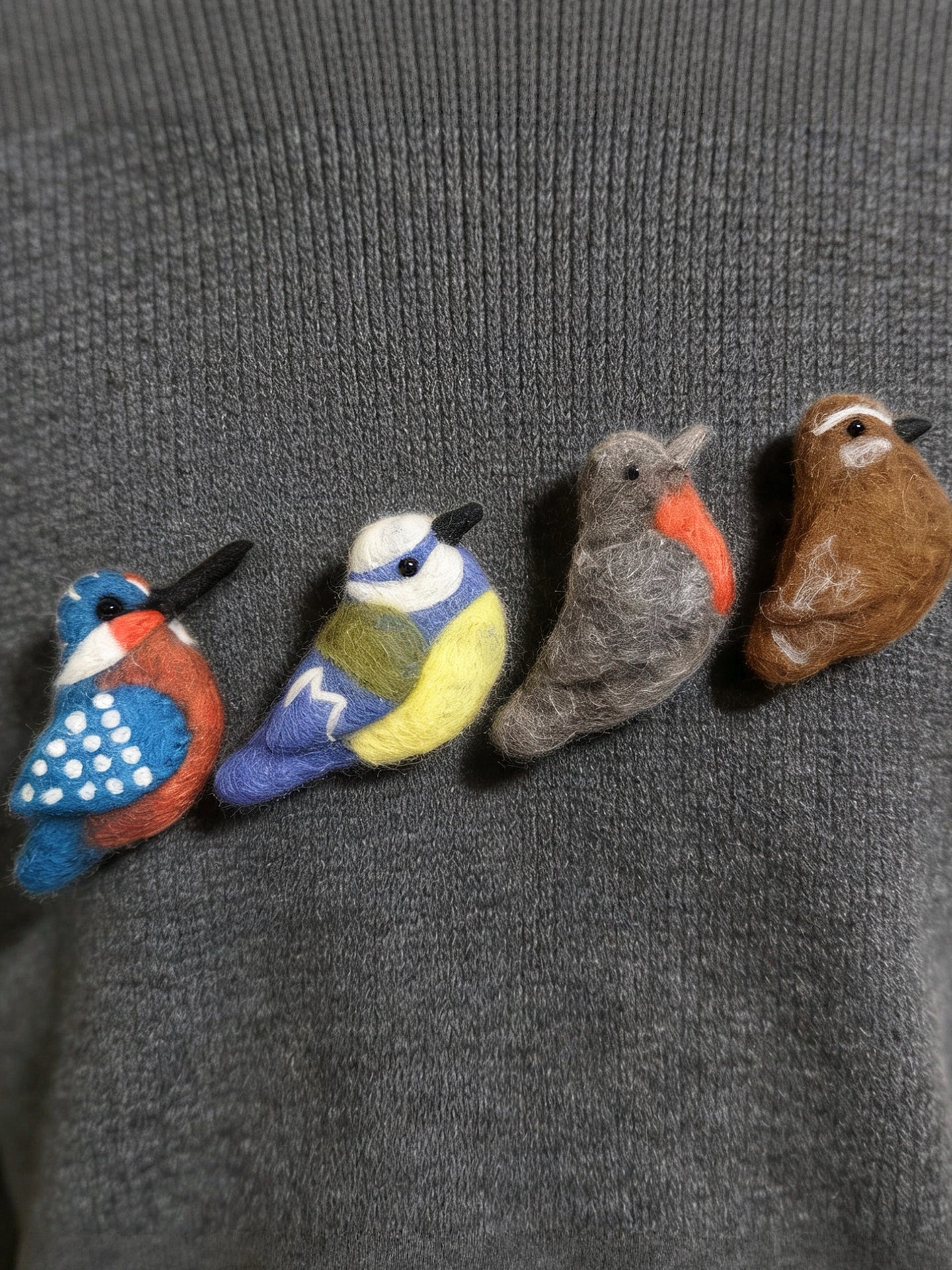 Fat Bird Wool Felt Brooch