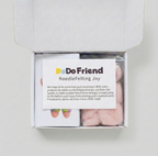 The Happy Lucky Starfish Needle Felting Kit - Cute Pink Companion DIY Crafting Set