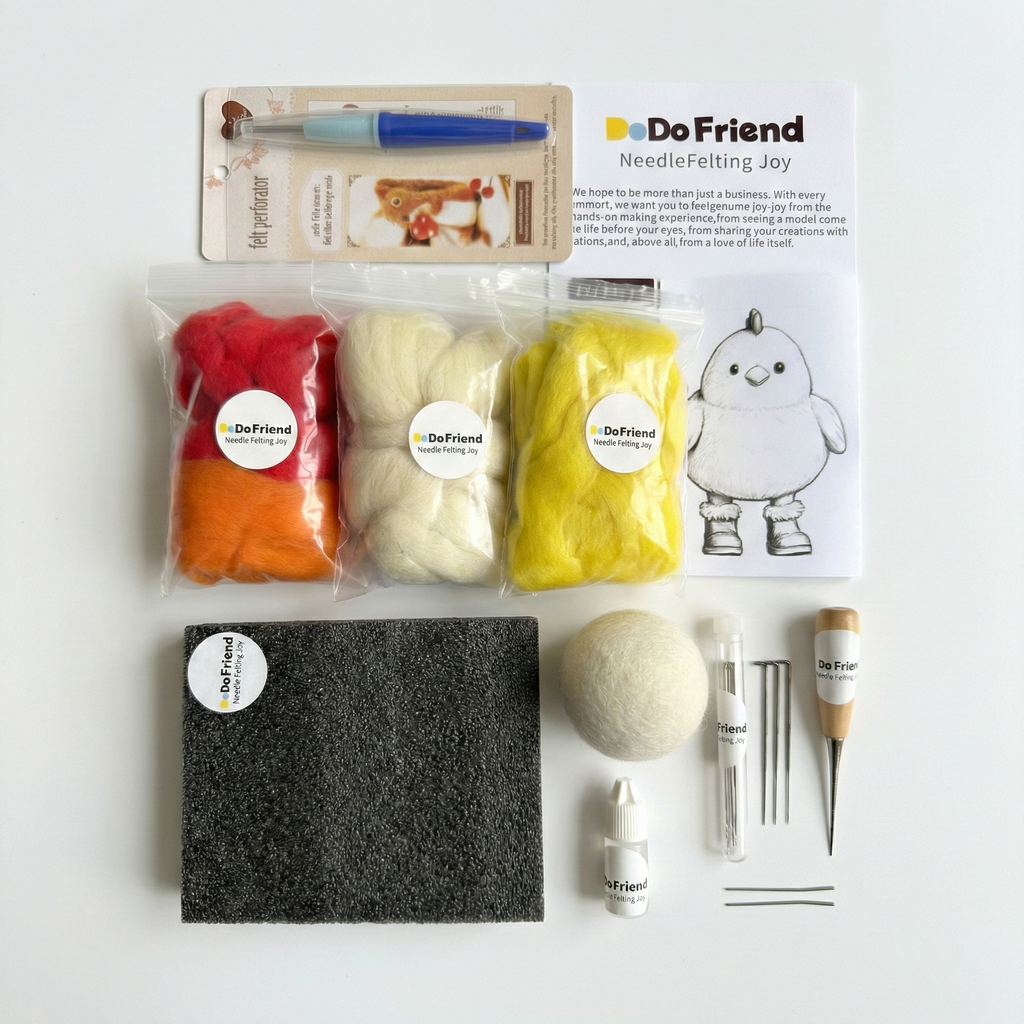 Adorable Yellow Chick Needle Felting Kit | Perfect for Beginners
