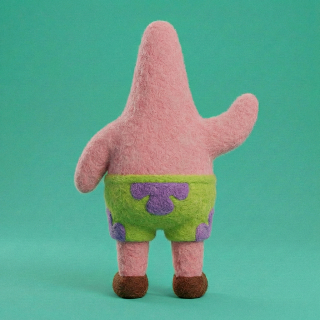 The Happy Lucky Starfish Needle Felting Kit - Cute Pink Companion DIY Crafting Set