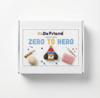 The Happy Lucky Starfish Needle Felting Kit - Cute Pink Companion DIY Crafting Set