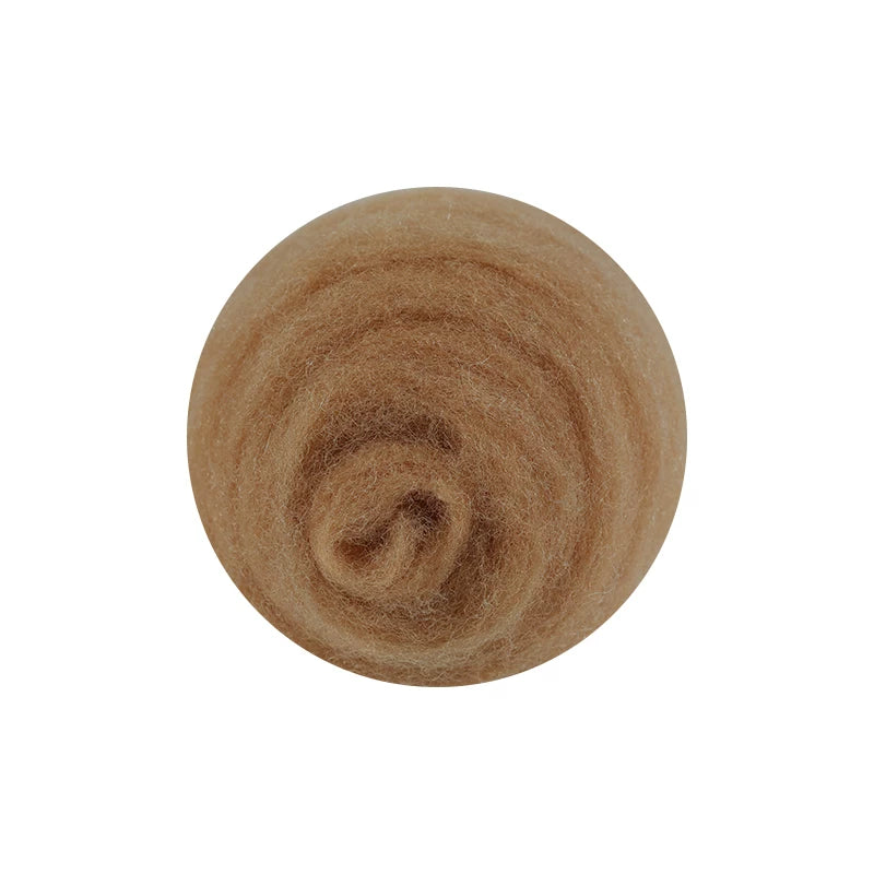 50g large package of Spanish short fiber wool strip felt, DIY handmade doll simulation wool felt material