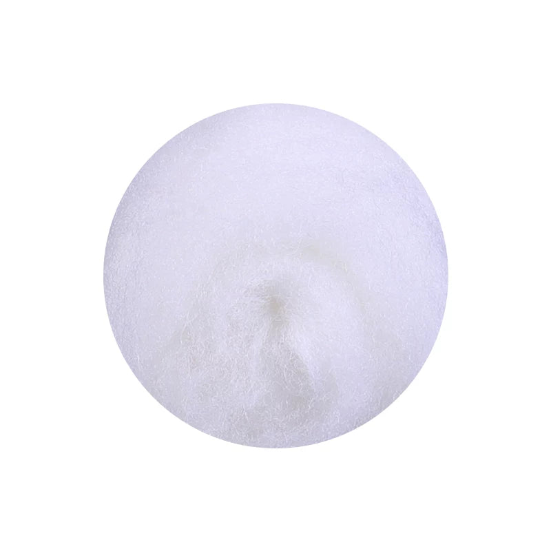 50g large package of Spanish short fiber wool strip felt, DIY handmade doll simulation wool felt material