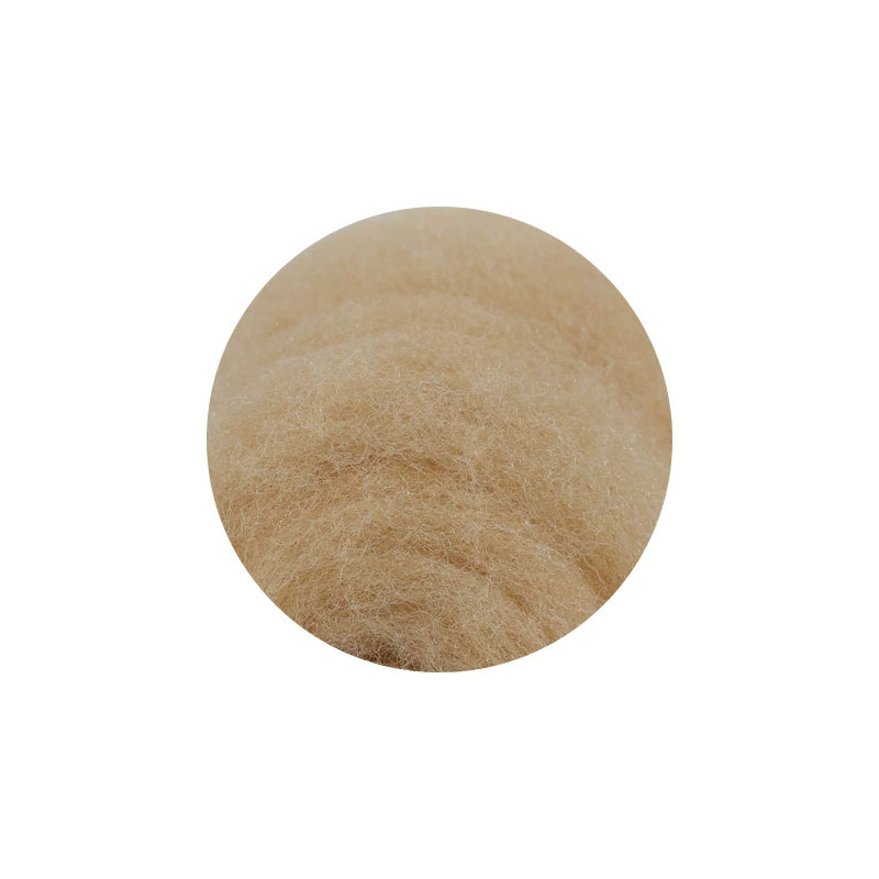 50g large package of Spanish short fiber wool strip felt, DIY handmade doll simulation wool felt material