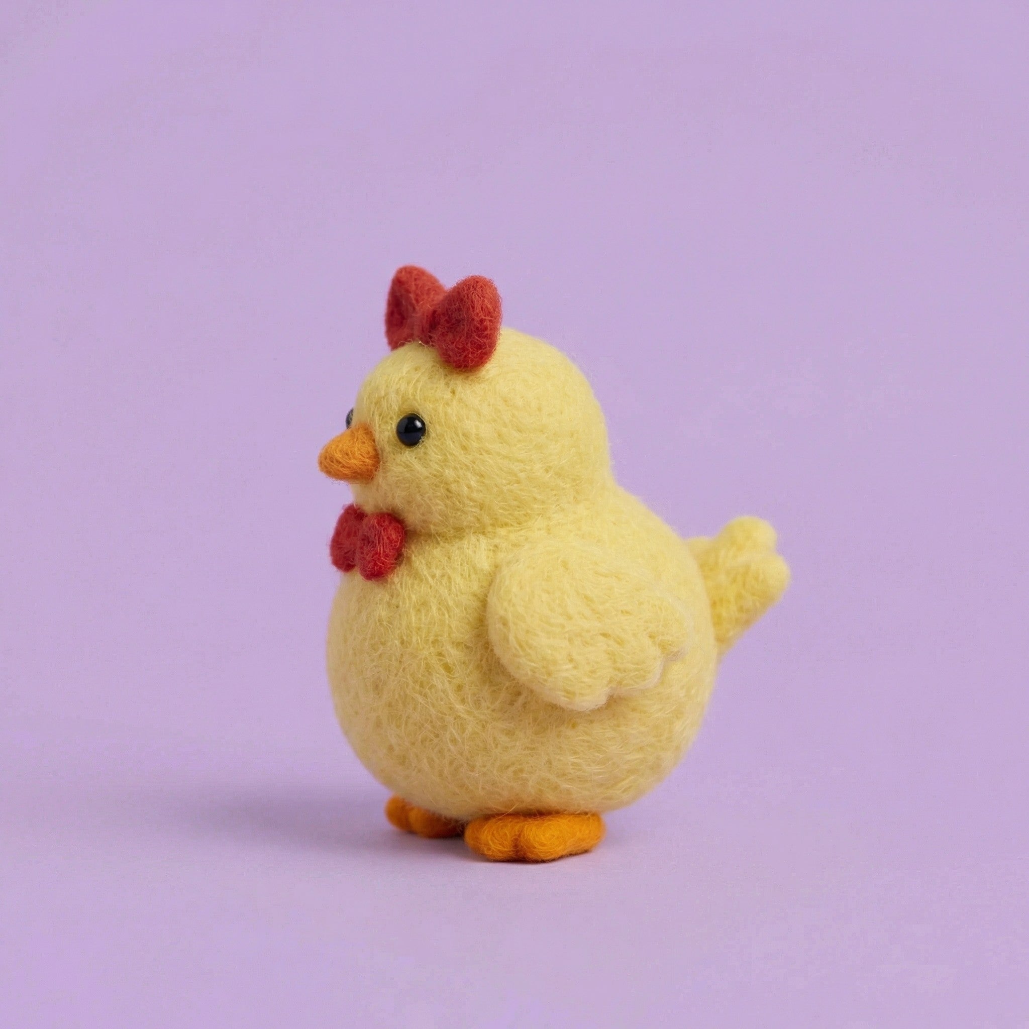 Lovely Mama Chick with Bow Felting Kit | Perfect for Beginners