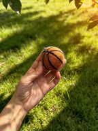 Basketball & Football Wool Felt Keychain