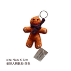 Christmas Gingerbread Man Wool Felt Keychain