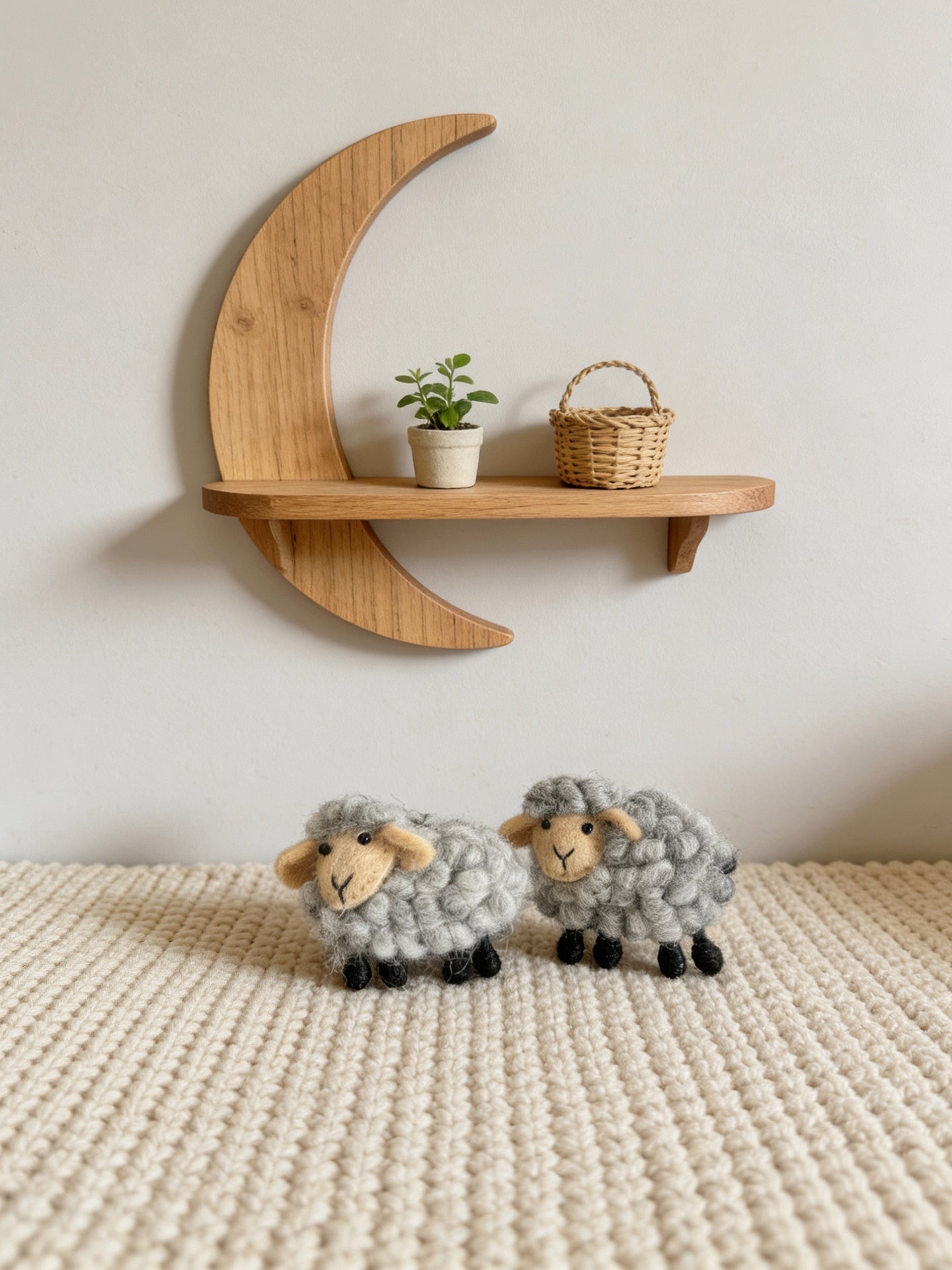 Sheep Wool Felt Brooch