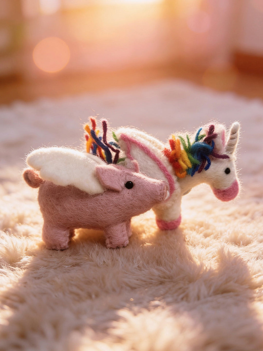 Animal Series Wool Felt Keychain