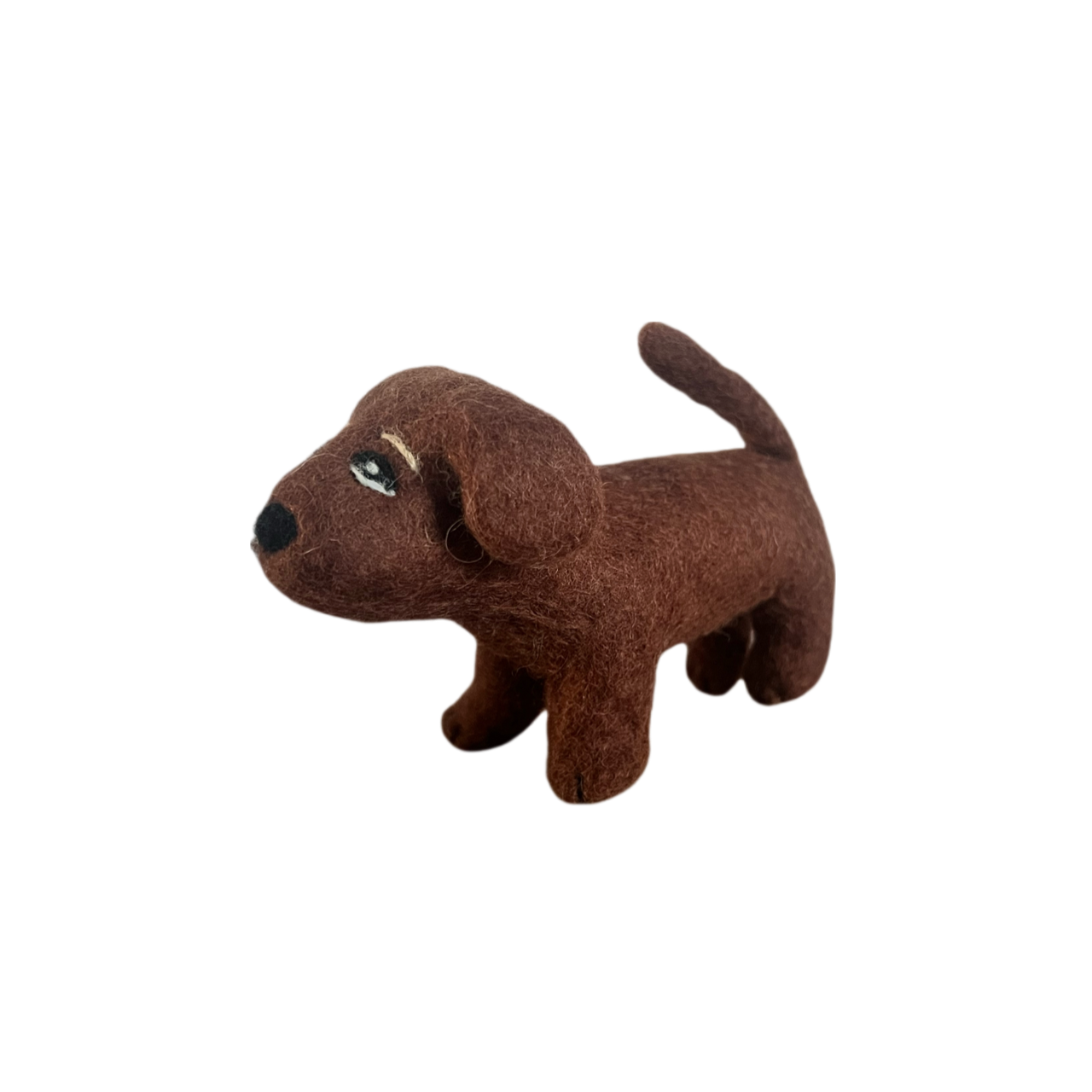 Brown Puppy Wool Felt Ornament