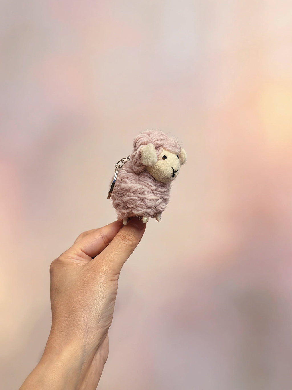 Colorful Sheep Wool Felt Keychain