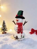 Cute Snowman Wool Felt Ornament