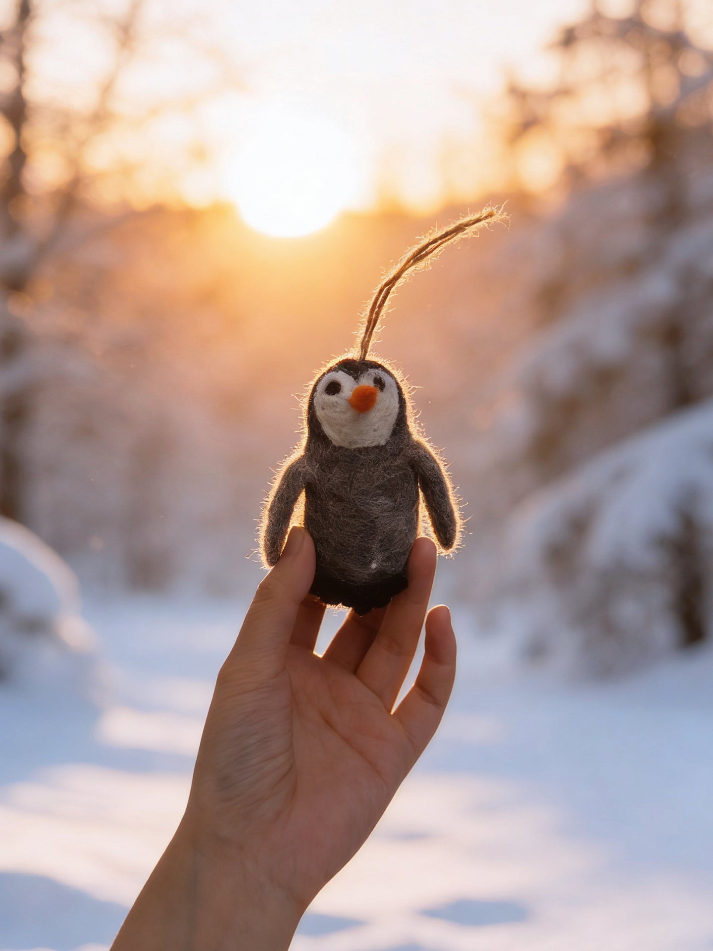 Ocean Series Penguin Wool Felt Ornament