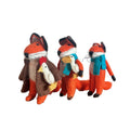 Fox Family Wool Felt Ornament