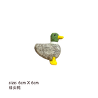 Rooster & Mallard Wool Felt Brooch