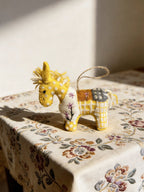 Floral Pony Wool Felt Ornament