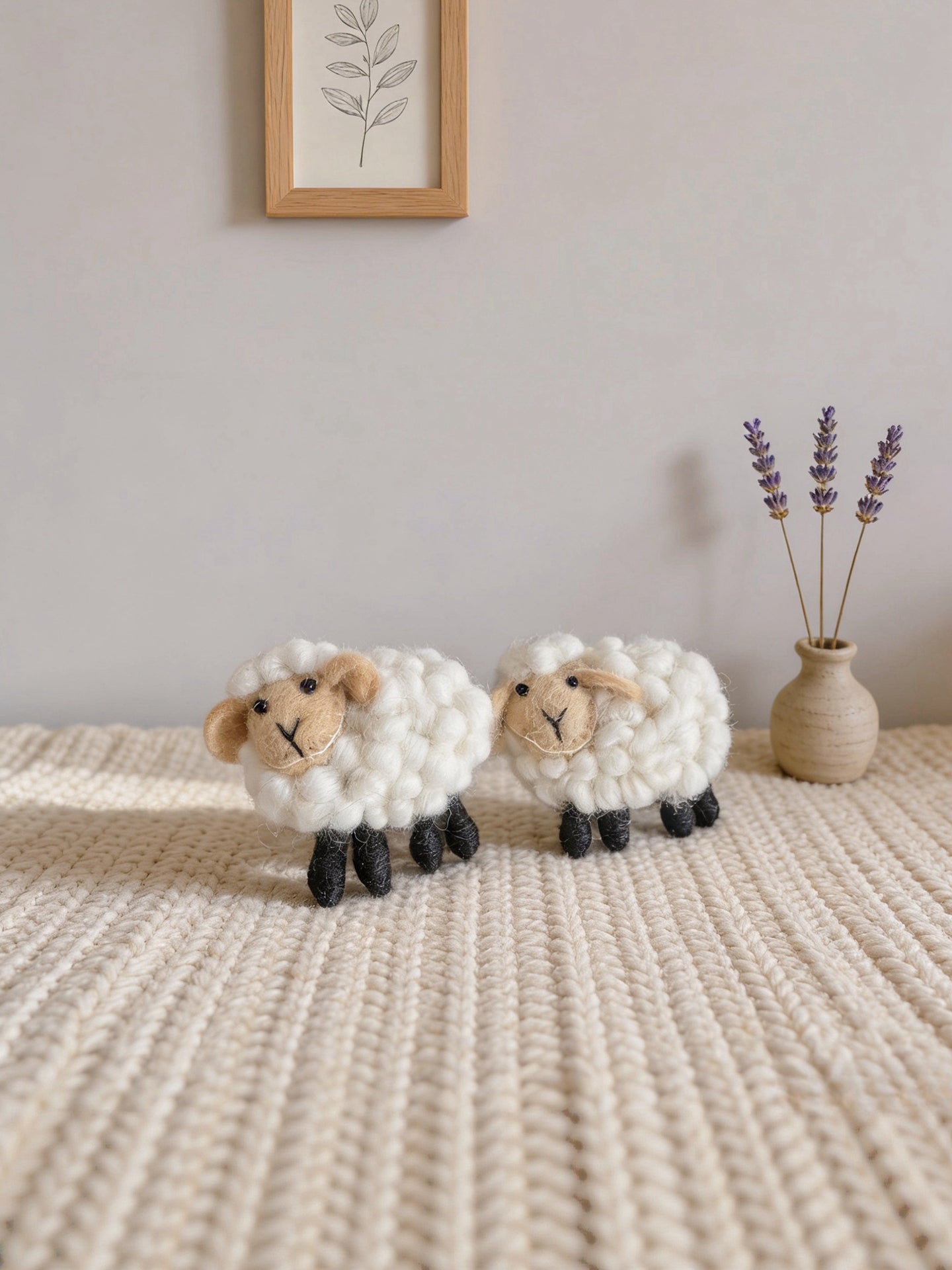 Sheep Wool Felt Brooch