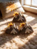 Sun Mountain Wool Felt Keychain