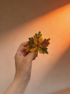 Oak & Maple Leaf Wool Felt Brooch